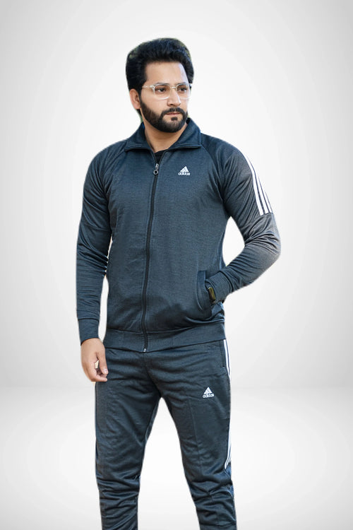 A-D-S Premium Quality Charcoal Black Tracksuit - Dazzler Store