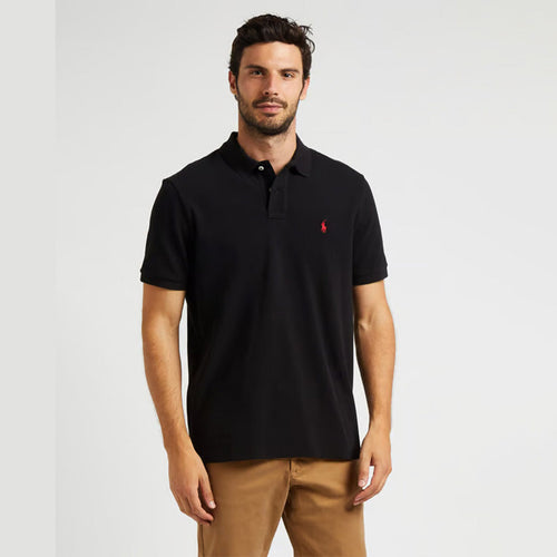 Men's Classic Cotton Polo Shirt Black - Dazzler Store