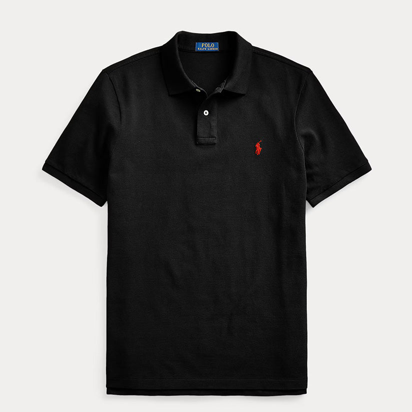 Men's Classic Cotton Polo Shirt Black - Dazzler Store