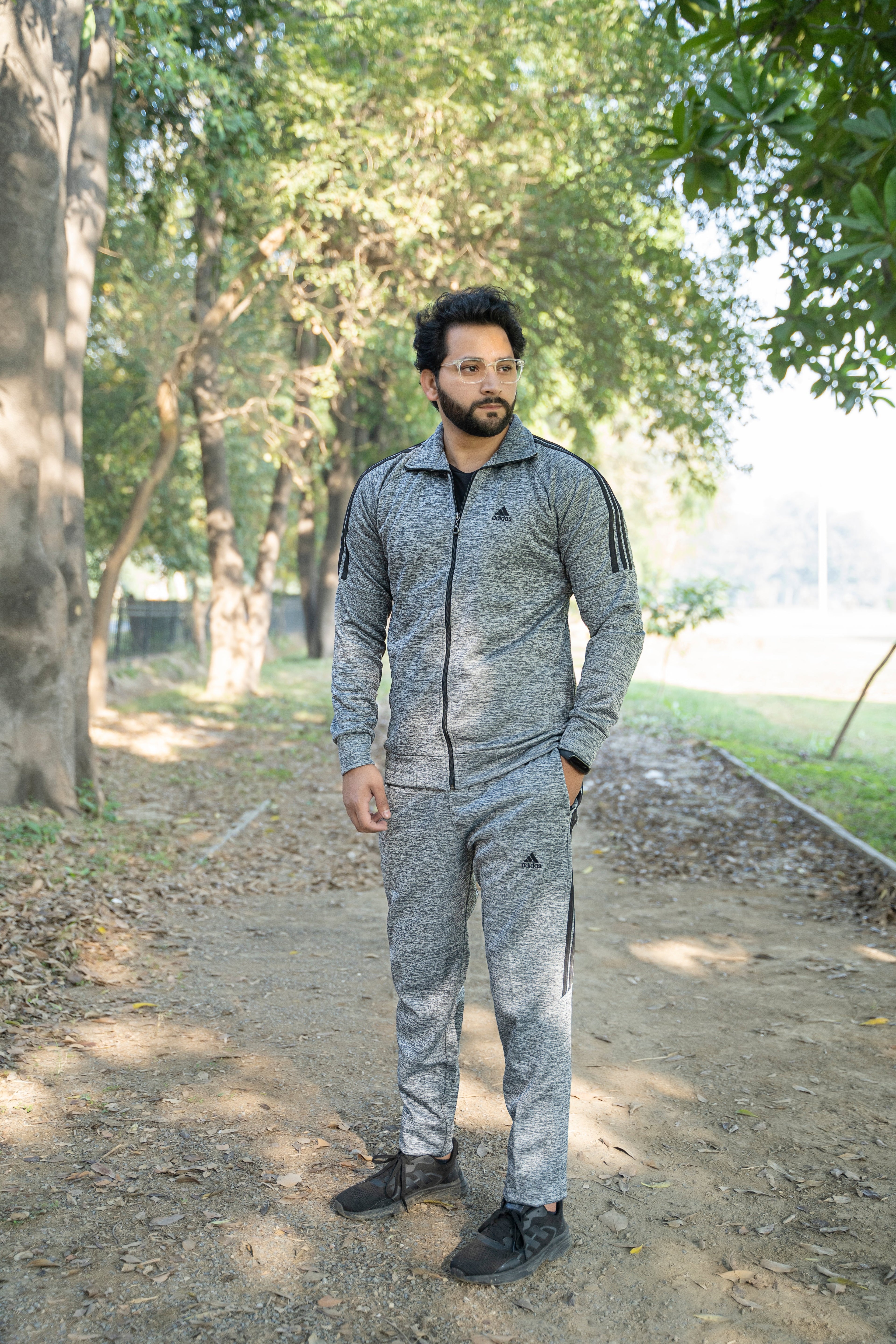 A-D-S Premium Quality Grey Tracksuit - Dazzler Store