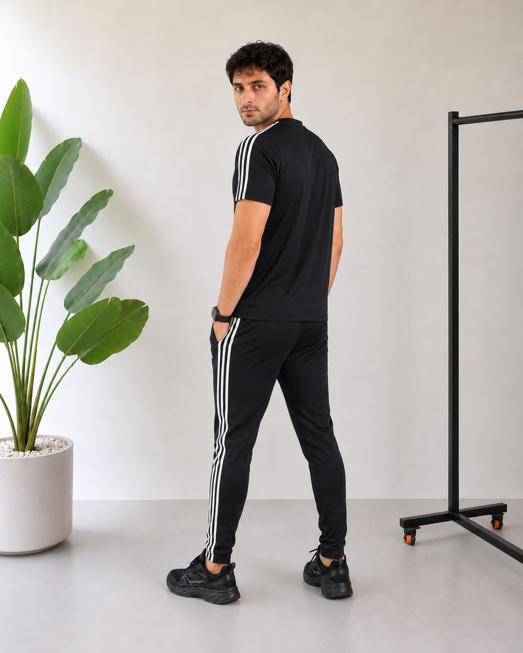 Adi Tri-liner Black Tracksuit