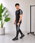 Tri-liner Black Performance Tracksuit