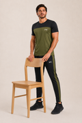 U-A Olive Green and Black Tracksuit
