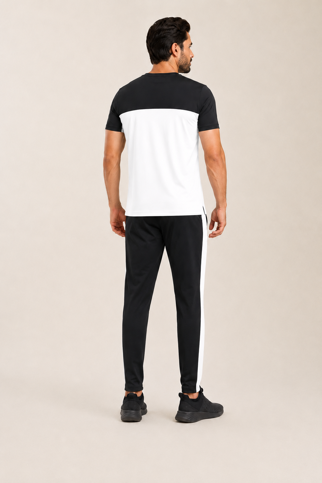 U-A Black & White Summer Tracksuit